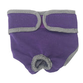 KUTKUT Washable Female Dog Diaper & Reusable Physiological Pant, Adjustable and Comfortable Menstruation Pant for Girl Dog in Period Heat ( Purple) - kutkutstyle